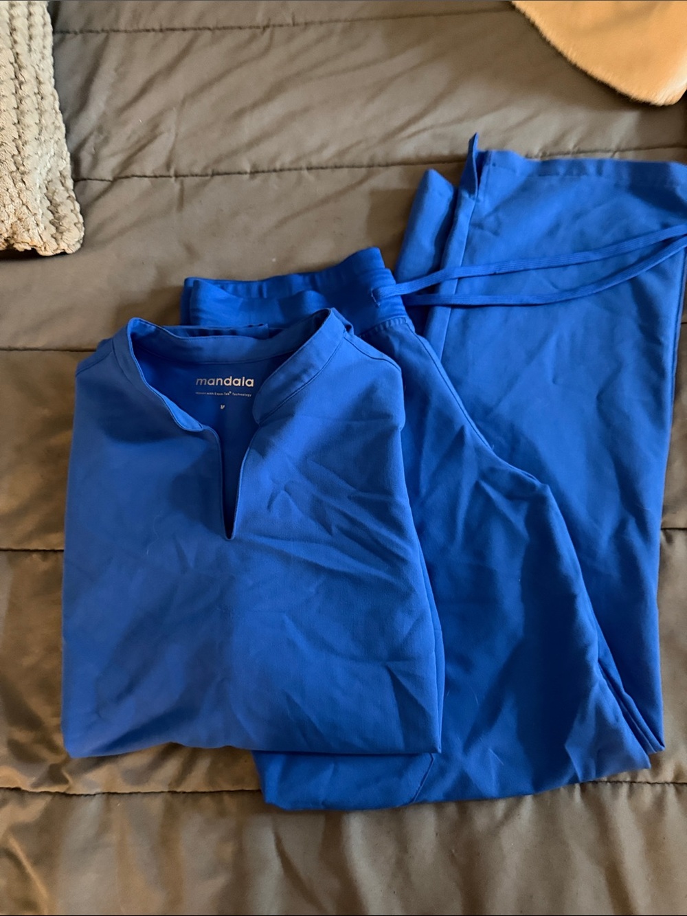 Mandal Royal Blue Scrub Set